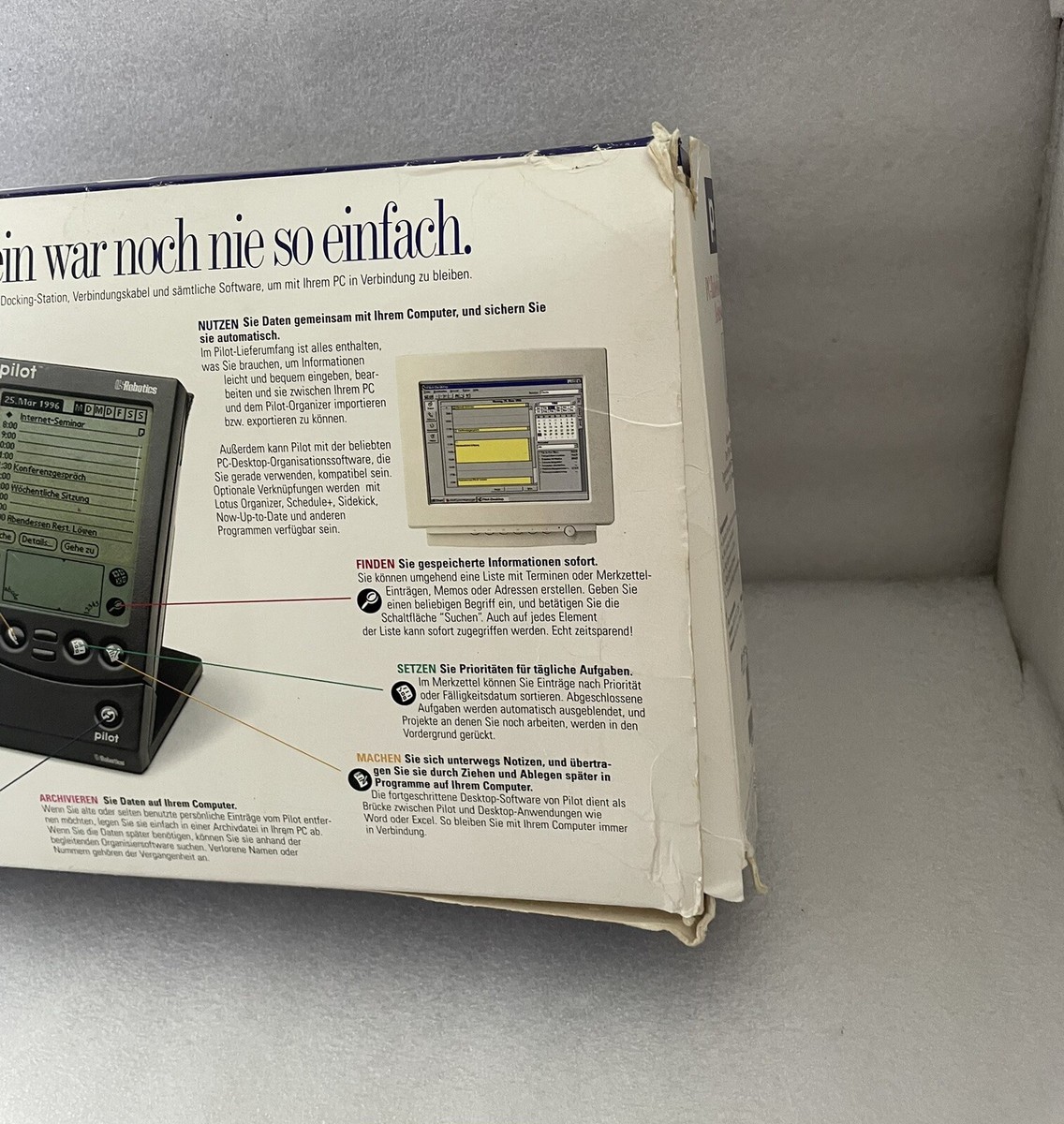 Palm Pilot 5000 Organisateur PDA US Robotics fonctionnel