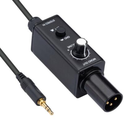 Laptop Passive Direct Box, 1 Channel Passive DI Box for Computer, Stereo DI Box