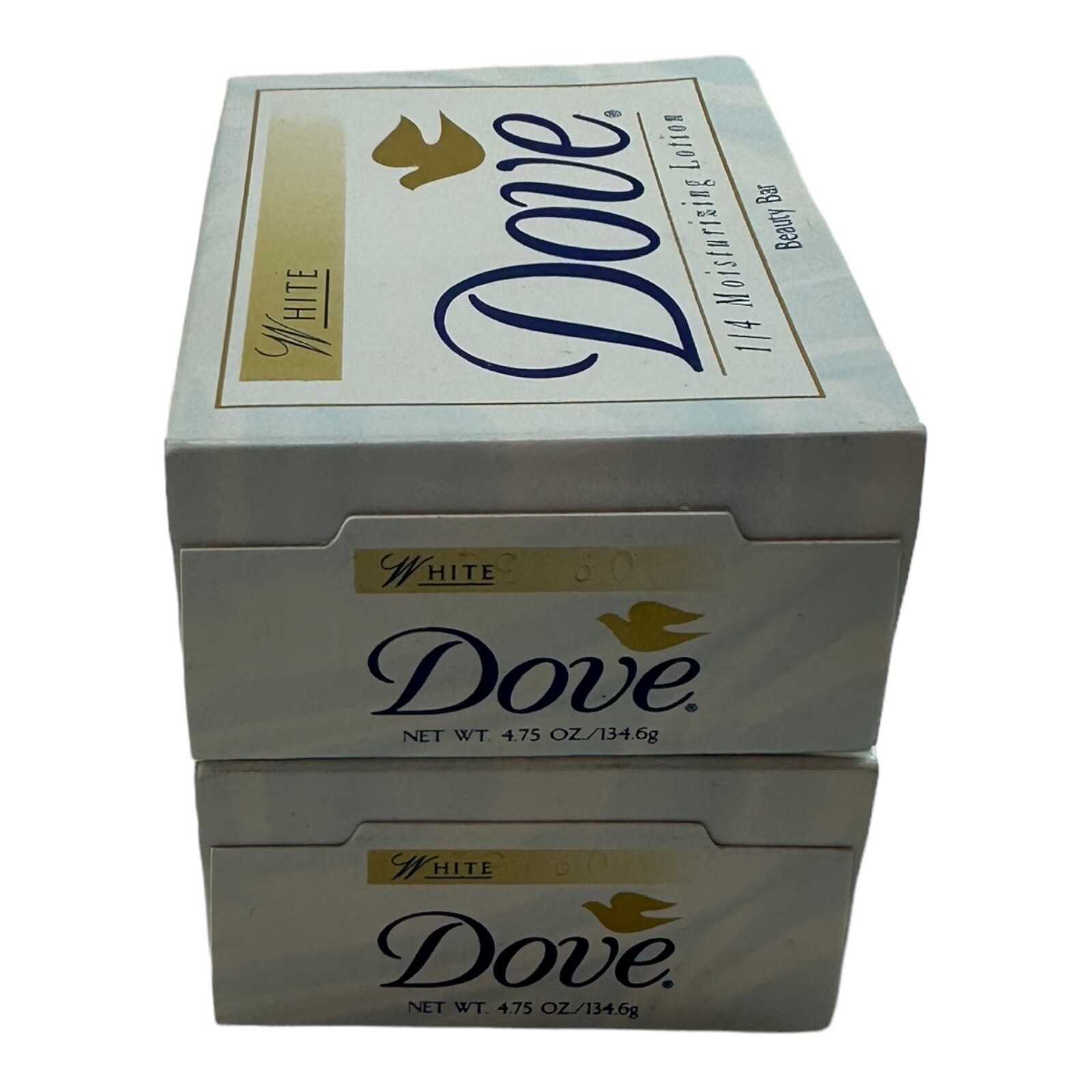 (3) Dove White 1/4 Moisturizing Cream Lotion Beauty Bar Soap Prop NOS Vintage