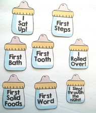 3D UPick Baby Firsts Bears Animals Scrapbook Card Making Embellishment