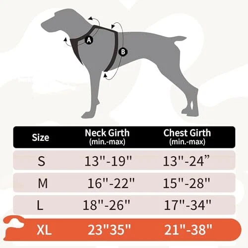 Dog Harness, No-Pull Pet Breathable Harness, Adjustable Soft XL Ocean Blue