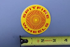 SPITFIRE Skateboard Wheels Yellow Red OG 90's GB5 Vintage Skateboarding STICKER