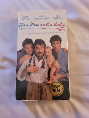 Three Men and a Baby (VHS, 1987) Tom Selleck Ted Danson Brand New Sealed Comedy 