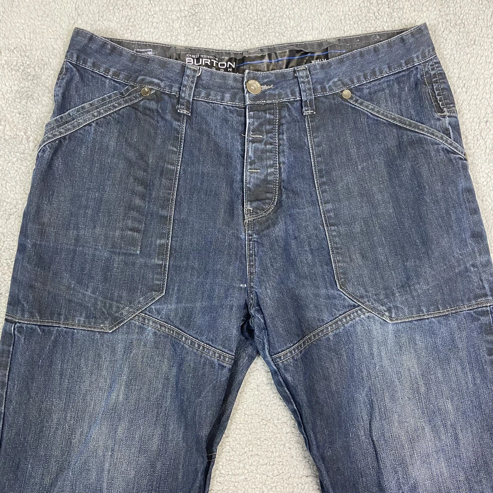 Pantalones de mezclilla BURTON London talla W38 L34 para hombre azul algodón pierna recta Foto 2 de 4