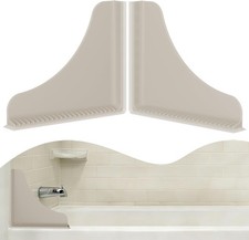 Silicone Shower Splash Guard 2 Pack W/ Suction Cups No Adhesive Corner Water
