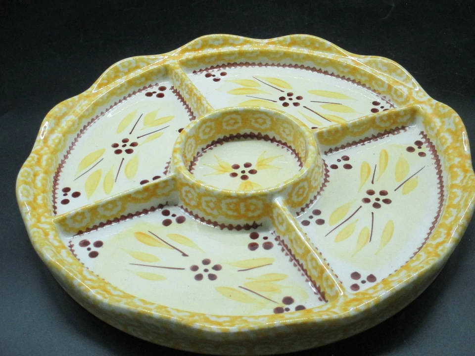 Tara-Old World Temptations 黄色可转换分餐托盘/蛋糕架 — 第 2/3 张图片