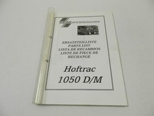 Weidemann Hoftrac 1050 D M Ersatzteilliste Parts List 1990er Jahre