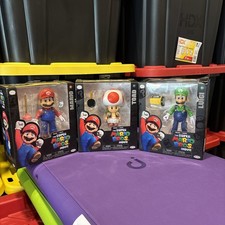 Jakks 2023 NINTENDO SUPER MARIO BROS Movie Mario,Luigi Toad 5" Figures 3pcs