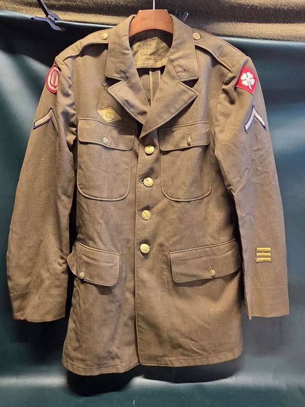 Pre WW2 US Army M1939 Coat Tunic Dated 1940 4th Army, 31st Infantry Division...