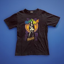 Hysteric Glamour Hys Girl Rock’n Roll Graphic Print Black T-shirt Unisex S Y2K