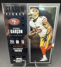2017 Pierre Garçon Panini Contenders Optic #52 49ers Season Ticket Football Card