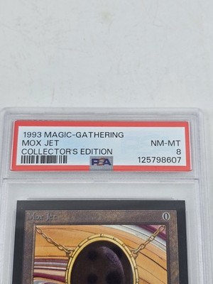 Mox Jet - Collector's Edition- MTG Magic the Gathering - PSA 8 NM