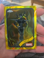 2025 Topps Chrome Marvel Hela #79 Yellow Lava Refractor