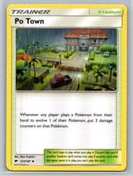 Po Town 121/147 Burning Shadows Uncommon Trainer
