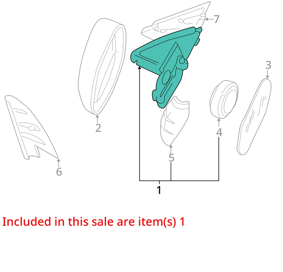 Espejo retrovisor manual vista lateral izquierdo audi a4 1999-2002 VQ0SU Foto 3 de 4