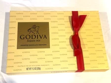 GODIVA ASSORTED CHOCOLATE CREATIONS BELGIUM 27 PIECES 11.3 OZ  320G