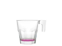 Pasabahce Set 6 Tassen FüR Kaffee Aus Transparentem Glas, Farbiger Boden