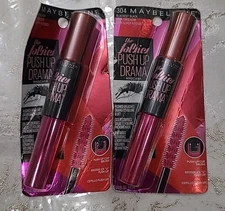 Lot Of 2 Maybelline The Falsies Push Up Drama Mascara Sealed 304 Blackest Black 