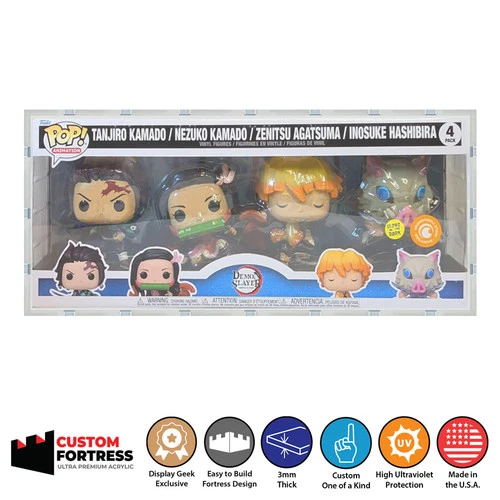 Custom Acrylic Hard Case for Funko Pop 4 Pack Demon Slayer Box