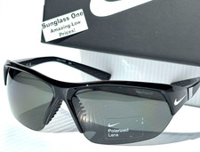 Nike SKYLON ACE P Shiny Black POLARIZED Black Lens Sunglass FQ4767 010