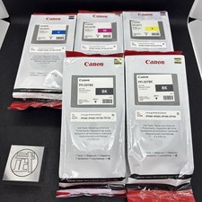 Canon PFI-207 genuine Ink Cartridges C/M/Y/BK/BK  BKx2  5-piece set  Expired  