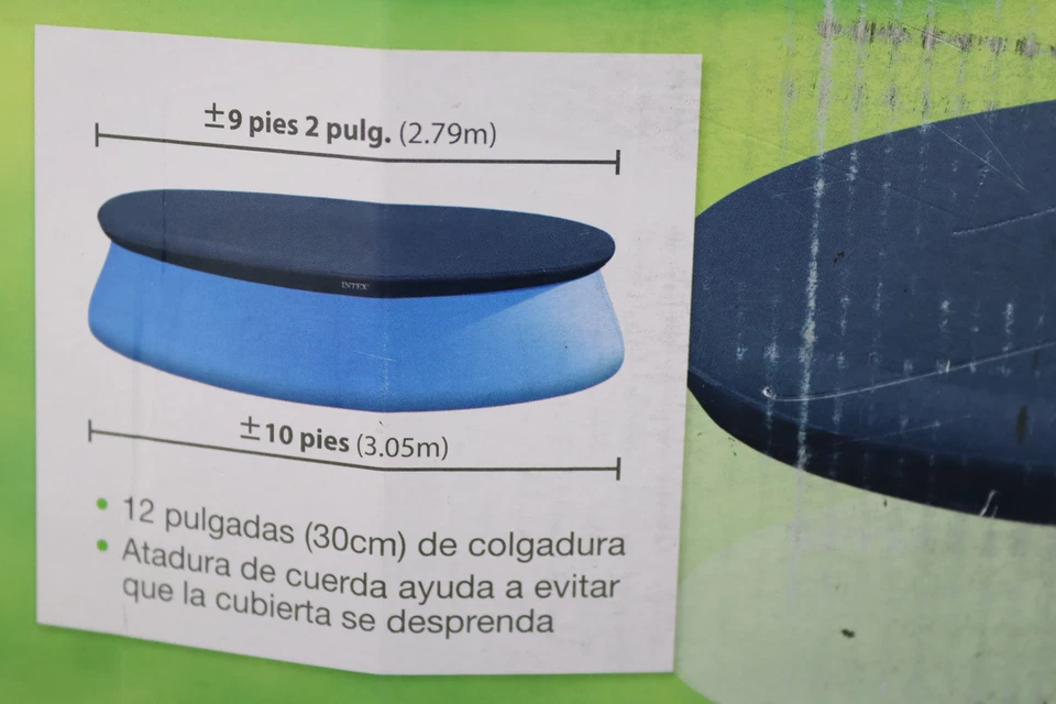 Intex 10-Foot Round Easy Set Pool Cover - Image 4 of 4