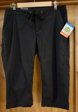 Columbia Pants NWT Anytime Outdoor Womens 10 black Capri Pant