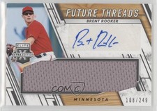 2019 Elite Extra Edition Future Threads Signatures Black Brent Rooker Auto 1cc7