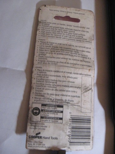 Nicholson WoodChuck 1/2" WC12CMN Wood Chisel Rasp and File - Picture 5 of 8