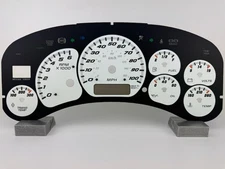 US Speedo White Silverado/Sierra Gauge Face for Clusters 99-02 2500 Gas