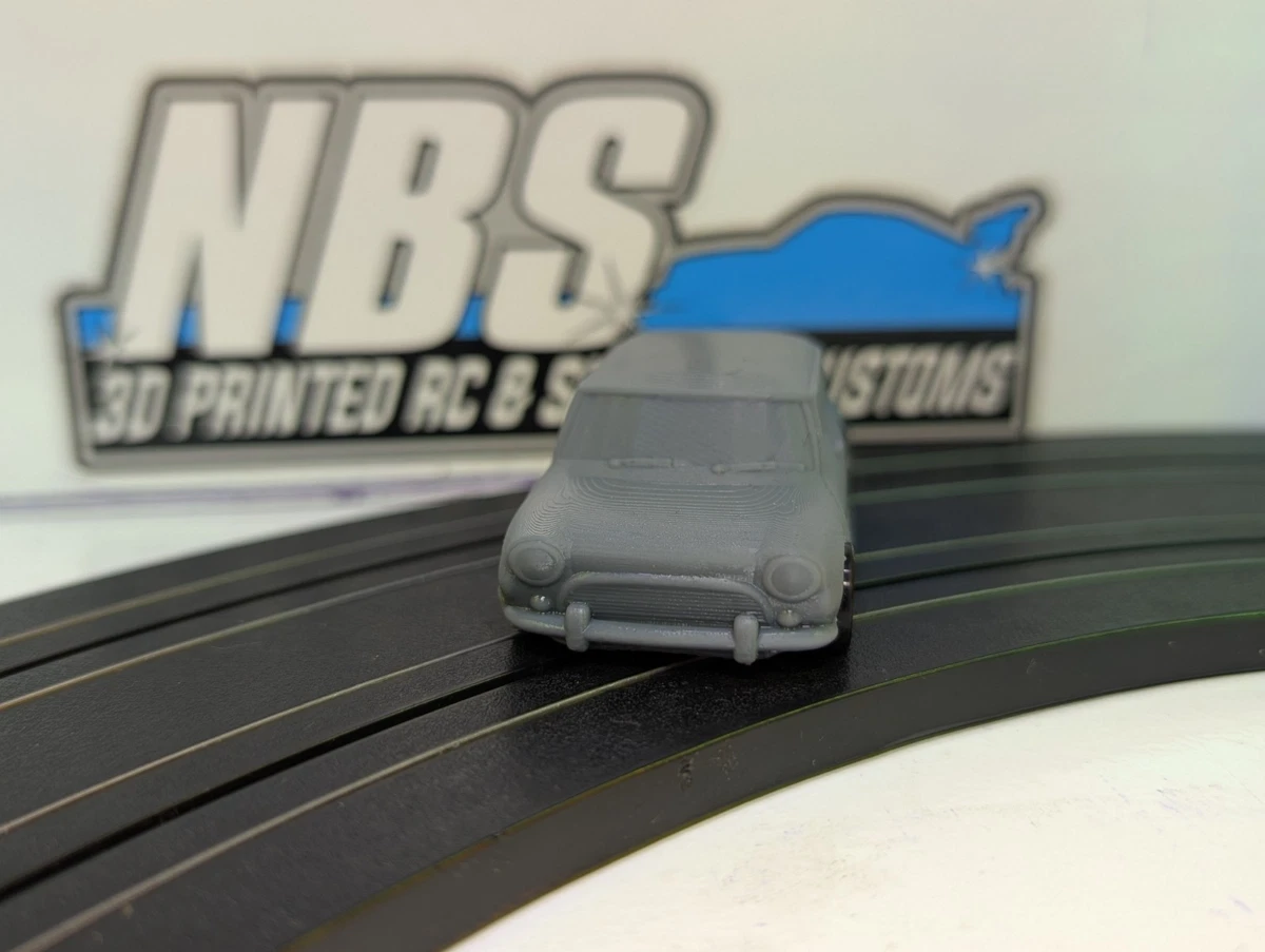 AFX Slot Car 3d Printed Body Mini Cooper Suit Bulldog 1.6 Chassis