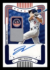 2024 Panini Stars & Stripes JAMES TRONSTEIN SIGNATURES MATERIAL AUTO SM-JT B