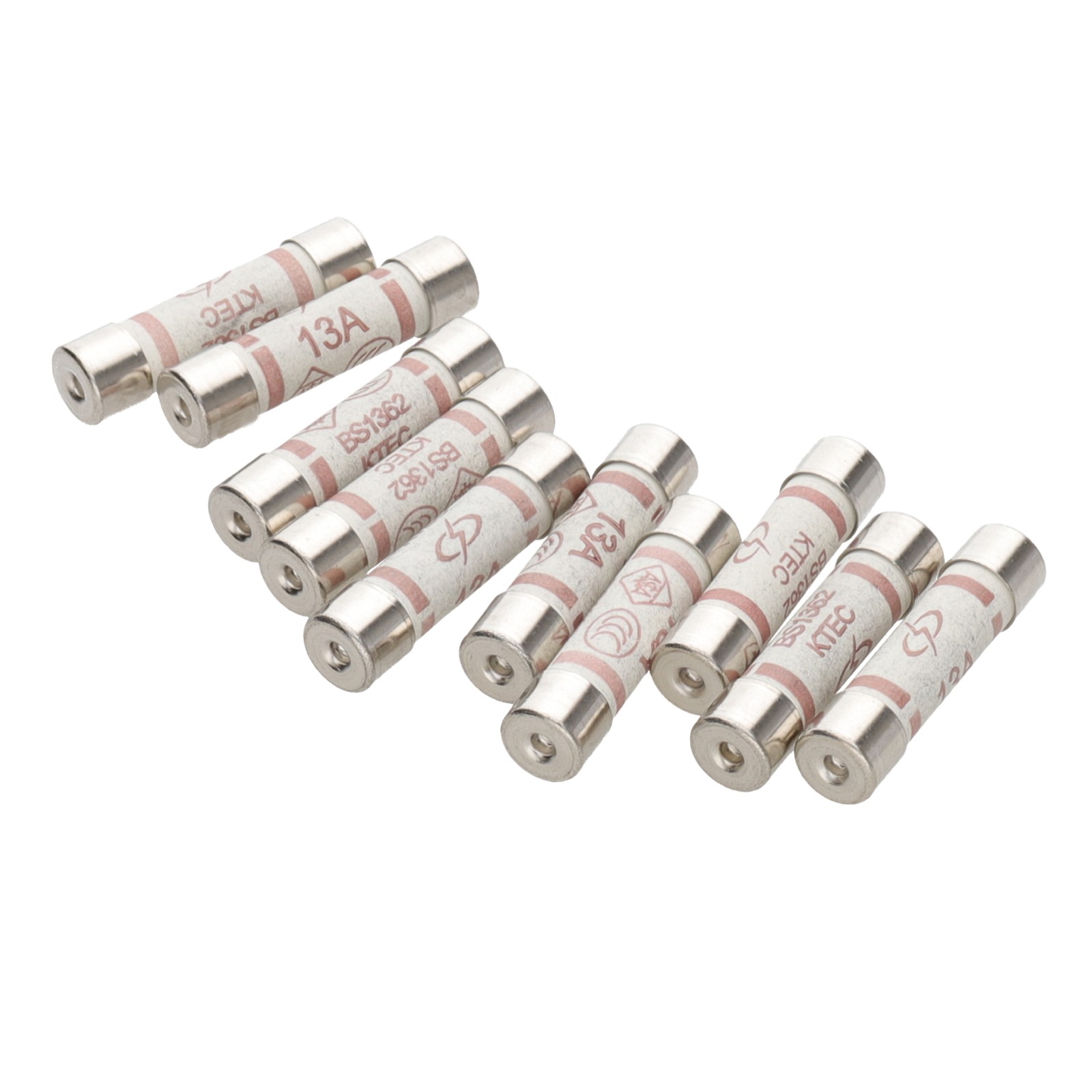 Panel Essentials 13A 240 V Fast Acting Domestic Fuses BS1362 [Pack of 10]