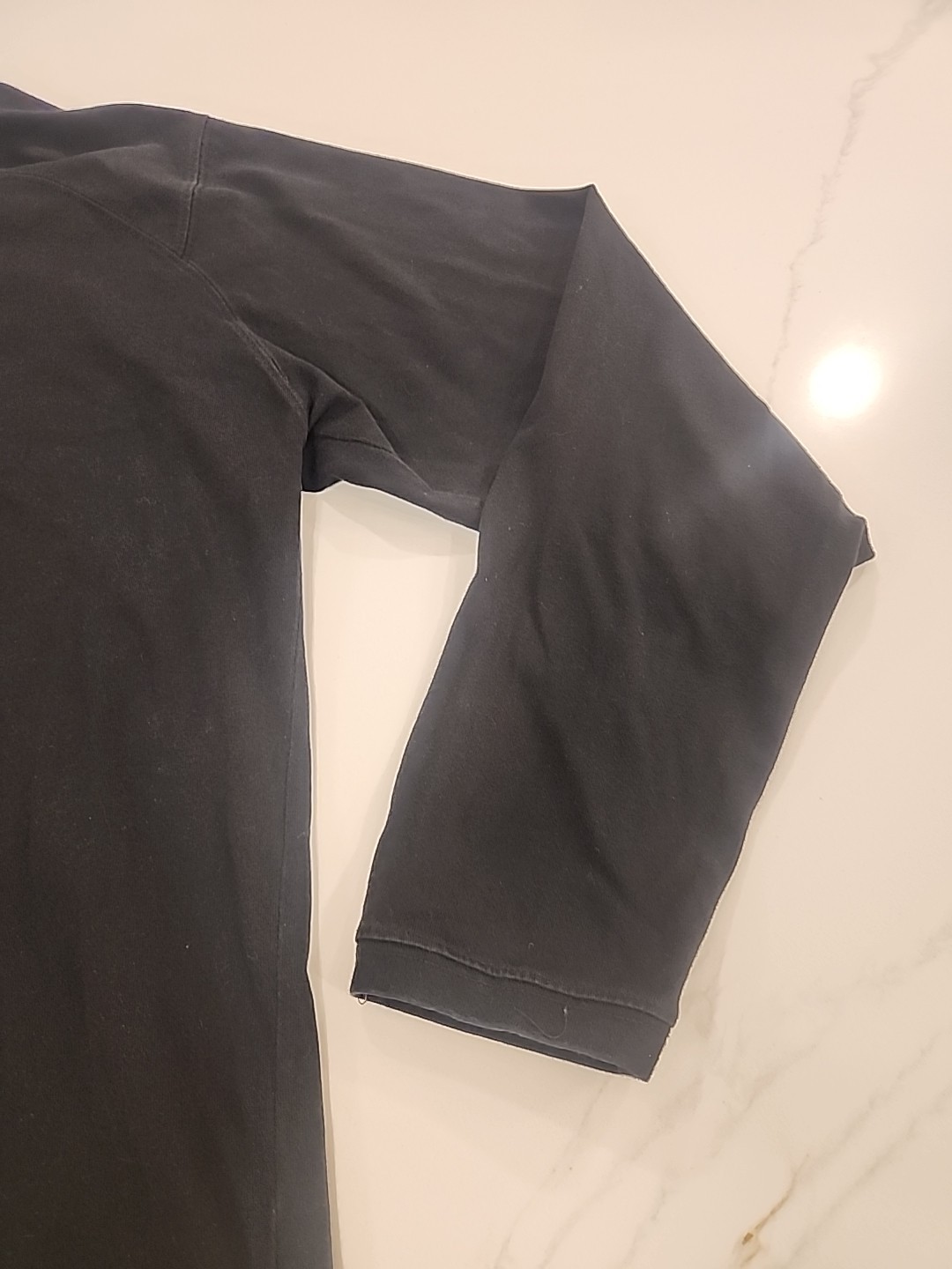 The North Face Men Small Solid Black 100% Cotton … - image 6