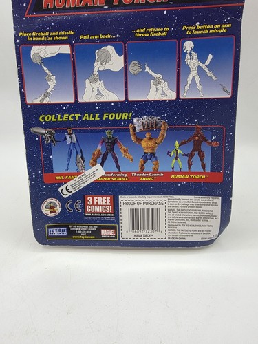 Toybiz Marvel Fantastic Four - Human Torch figure with Impy - New & Unopened - Picture 9 of 10