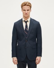 J. CREW Ludlow Slim-fit suit jacket in Baird McNutt Irish cotton-linen 40 S 328