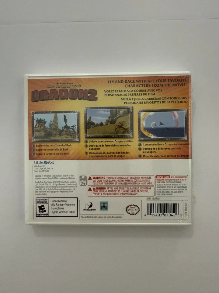 How to Train Your Dragon 2, Nintendo 3DS NEW Sealed - Image 2 of 4