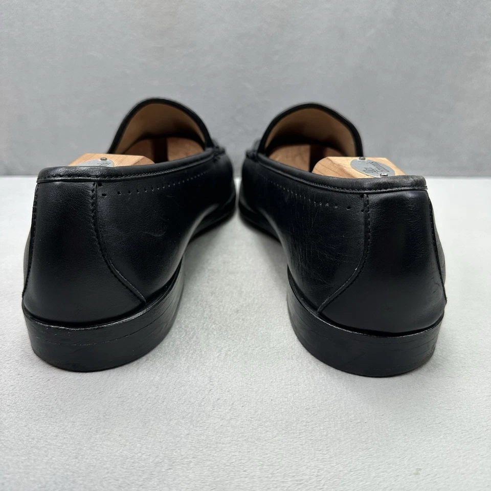 Mocasines venecianos extra anchos Allen Edmonds Granby para hombre talla 12 (3E) cuero negro Foto 4 de 4