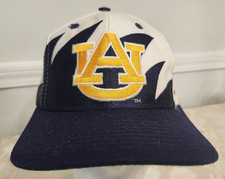 Vintage Auburn Tigers NCAA University Sharktooth Snapback Logo Athletic Hat Cap