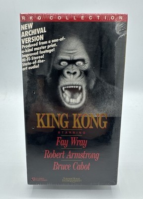 King Kong (VHS, 1933) NEW Sealed OOP/ RKO Turner Watermarked Version