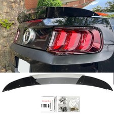 2 Pc Decklid Gurney Flap Wicker Bill Deflector For 10-14 Ford Mustang Gt Spoiler