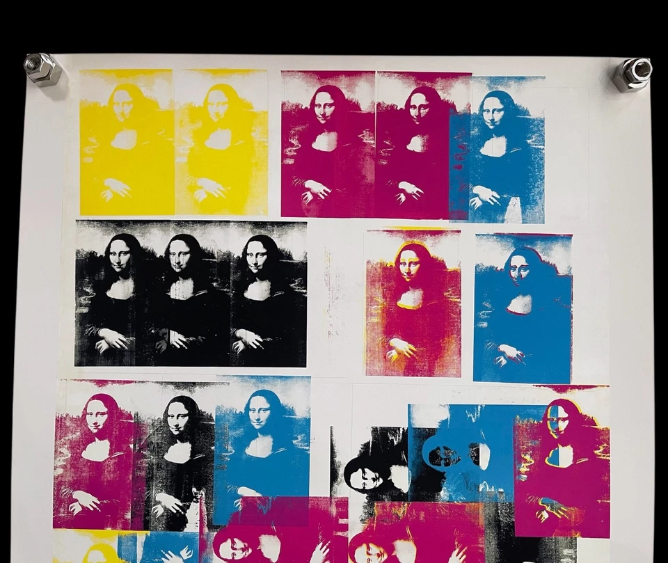 Andy Warhol 1989 Vintage Grande Raro Litografía Banksy Basquiat Kaws Foto 2 de 4