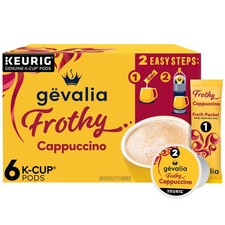 Frothy 2-Step Artificially Flavored Cappuccino Espresso Style K Cup Coffee Po...