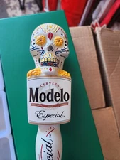 Rare  Modelo Especial Sugar Skull Beer Tap Handle 10" Talls