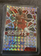 2020-21 Mosaic Nathan Knight Rookie Scripts Card Auto RC #RS-NKN Atlanta Hawks