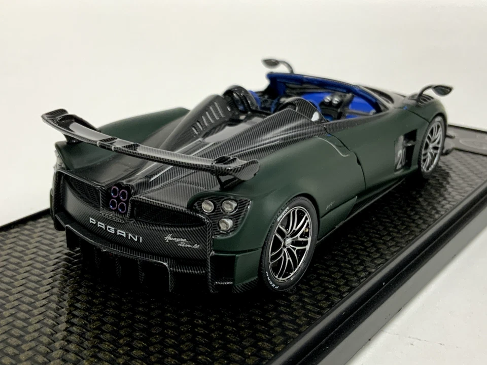1/43 BBR Pagani BC Roadster verde oscuro mate limitado 48 piezas BBRC226D TA014 Foto 4 de 4
