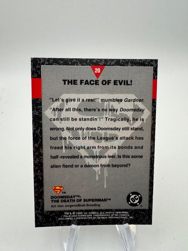 The Death of Superman Doomsday Trading Card YOU PICK DC Comic 1992 Fleer Skybox - Picture 64 of 206