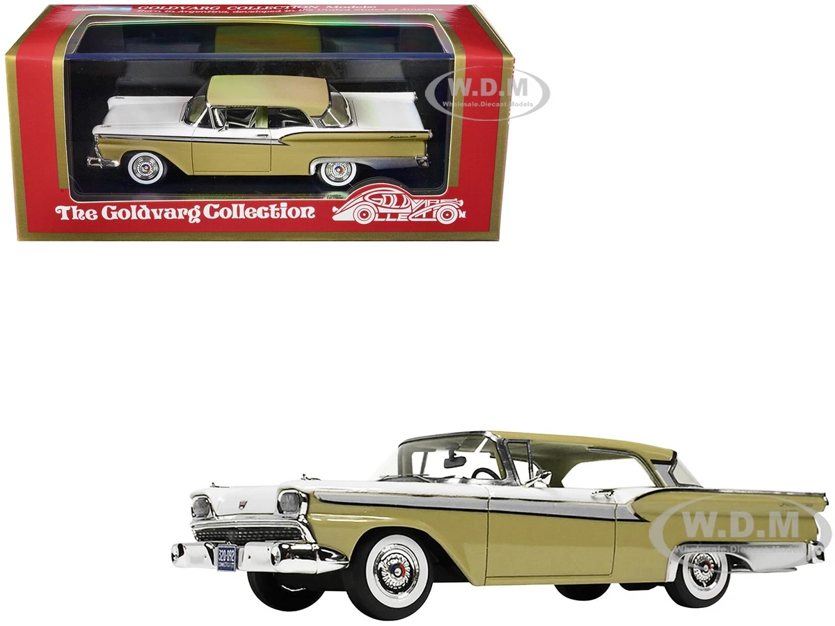 1959 FORD FAIRLANE 500 INCA GOLD 1 43 MODEL CAR BY GOLDVARG COLLECTION GC 066 B