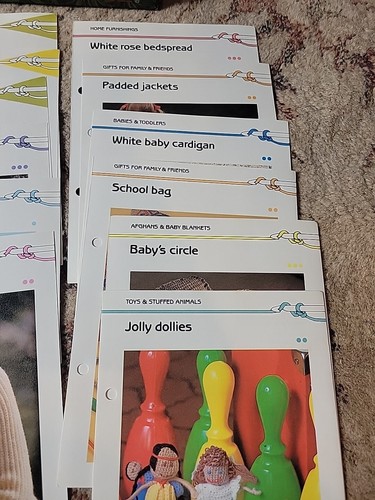 Lot Of Marshall Cavendish Crochet Kjitting Pattern Craft Sweater Afghan Baby - Picture 5 of 5