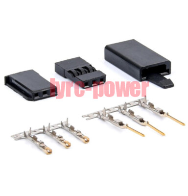 10 Paia Connettori Servo Maschio-femmina Con Pin Placcati Oro - Per Futaba E JR